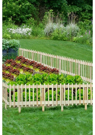 Ahşap Bahçe Çiti Bahçe Dekorasyon 50cm