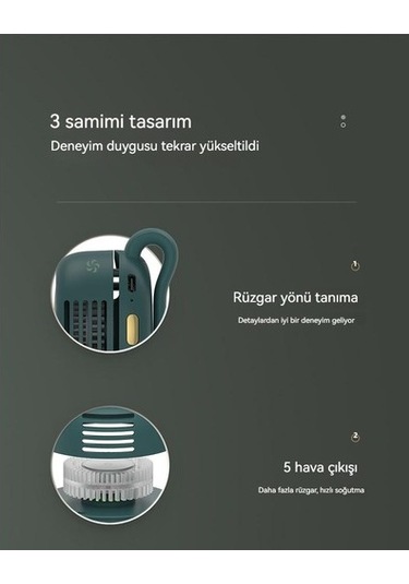 Usb Mini El Fanı - Yeşil 423t52 Yeşil Yok Usb Buharsız 1.000 Adetten Az