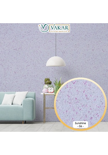 Vakar Premium Canli Siva Sunshine 06 2kg Paket BEYAZ ZEMiN FUŞYA DESEN