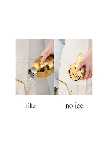 Sones Paslanmaz Çelik Çalkalayıcı Kokteyl Çalkalayıcı Seti El Çalkalayıcı Bardak Şık Çalkalayıcı Gerçek Renk Seti