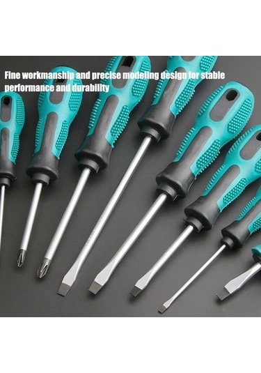 Fortunelane 9 Parça Krom-vanadyum Çelik Manyetik Tornavida Seti - Ev Aletleri, Elektronik Tamiri İçin El Aracı