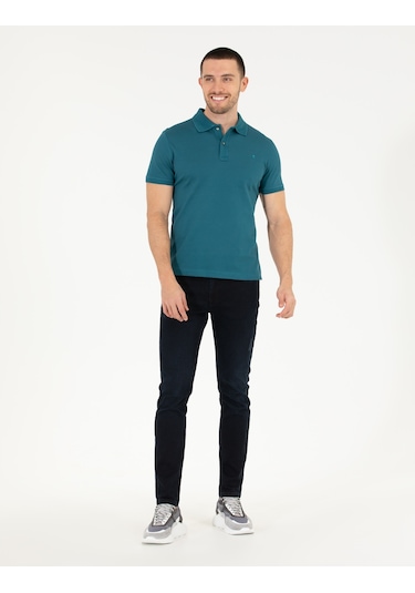 Pierre Cardin Erkek Zümrüt Basic Tişört 50262665-vr055 Yeşil