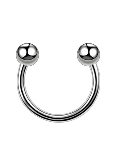 316 Cerrahi Çelik Kıkırdak Dudak Tragus Piercing 12 Mm Gümüş