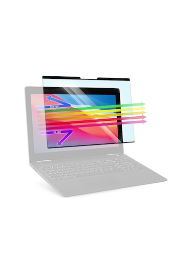 Vkemall 13.3 İnç 16:10 Dizüstü Bilgisayar İçin Manyetik Mavi Işık Engelleyici Ekran Koruyucu Pet Malzeme, 0.45mm Kalınlık