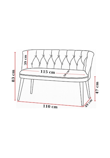 Milano 3 Lü Deri Oturma Grubu 2 Berjer + 1 İkili Koltuk Ofis & Ev Kullanımı Kırmızı Kırmızı