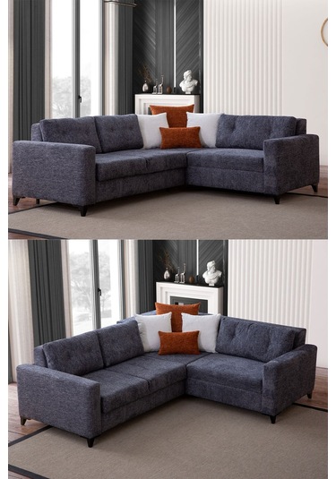 Bahar Sağ Köşe Koltuk Takımı Antrasit