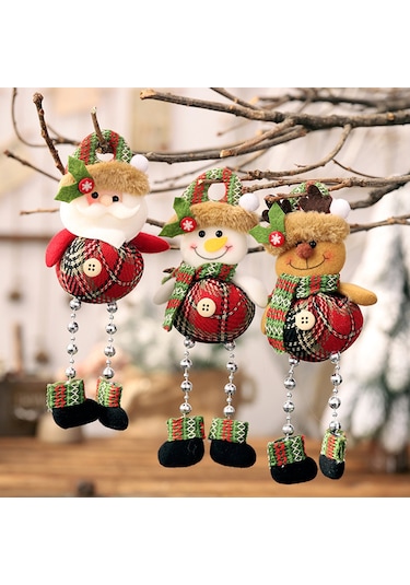 Noel Ağacı Asma Kolyeleri Mutlu Noeller Kapı Duvar Askısı  Ev   Tatil Festivalleri İçin Noel Kolye Süsleri
