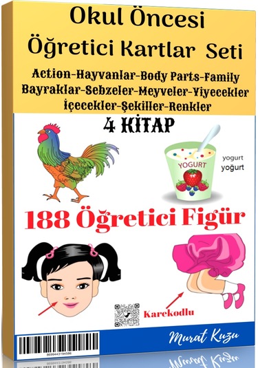 Okul Öncesi Öğretici Flash Kartlar 4 Kitap
