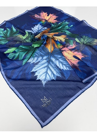 Soft Pamuk Eşarp-06109 Lacivert