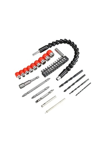 Esnek Açı Uzatma Bit Kiti Matkap Veya Tornavida İçin 1/4 'soket Adaptör Aracı Matkap Derecesi Dik Açılı Matkap Ekleme Renk: 32pc