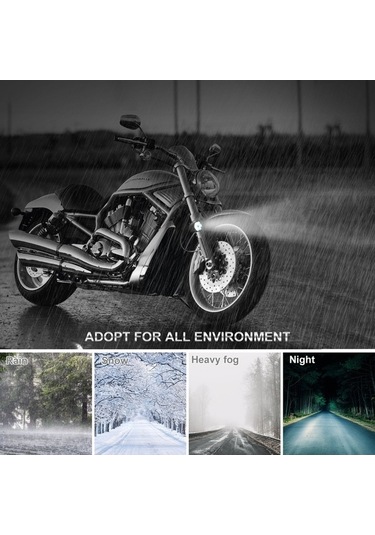 Ebitda 60w Super Parlak Motosiklet Farı - 3 Modlu, Su Geçirmez, Kolay Montaj Yeni Tasarım