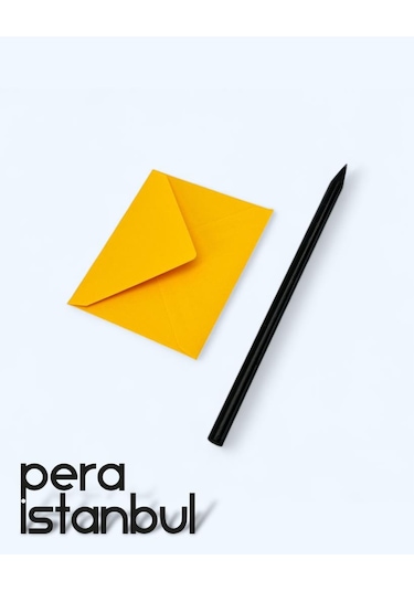 Pera İstanbul Renkli Küçük Zarf 7x9 Cm 100 Lü Paket