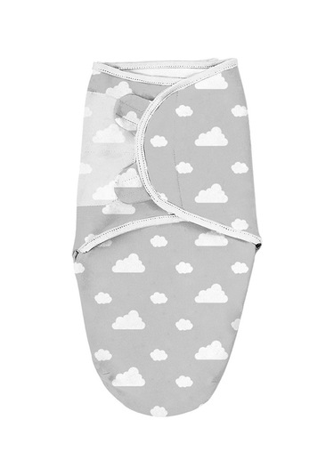 Moveevo Pamuklu Bebek Kundak Bebek Uyku Tulumu Uyku Anti-tekme Kundak Gri Çizgili 60 80 3-6 Ay İçin Uygundur Gri