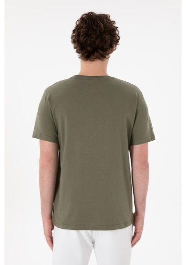 U.S. Polo Assn. Erkek Regular Fit Bisiklet Yaka Koyu Haki Basic Tişört 50305985-VR111 U.S. Polo Assn. Erkek Regular Fit Bisiklet Yaka Koyu Haki Basic Tişört 50305985-VR111