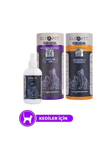 Cleapet Kedi Vücut Kokusu Önleme Paketi 3'lü