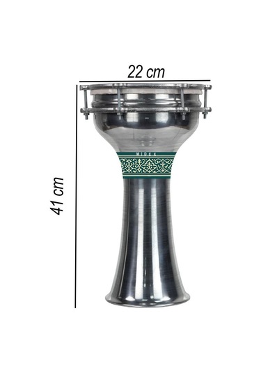 Midex Dbk-05 Yetişkinler İçin 5 Numara Büyük Boy Alüminyum Darbuka 41 X 22 Cm
