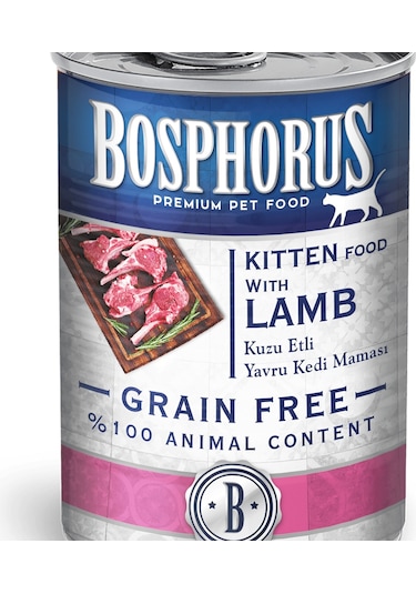 Bosphorus Kuzu Etli Yavru Kedi Maması 6 x 415 G