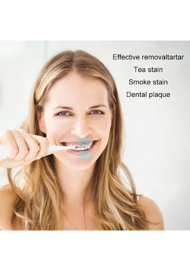 6'sı 1 Arada Elektrikli Diş Ölçekleyici Diş Taşı Temizleme Diş Temizleme Seti, Renk: Yeşil Temel