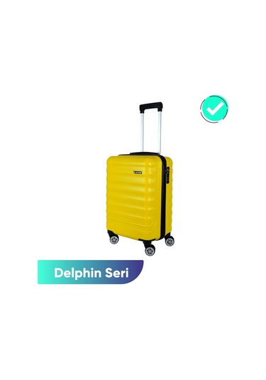 Vegmann Delphin Sarı Kabin Boy Valiz Sarı