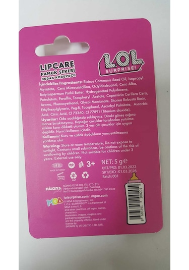 Surprise Lipcare Dudak Koruyucu Pamuk Şekeri 5 G
