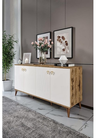 Simple Konsol Ekru Ceviz