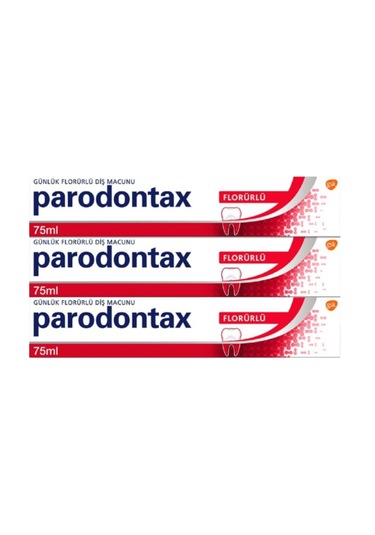 Parodontax Florürlü Diş Macunu 3 x 75 ML