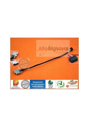 Alfabilgisayar HP Uyumlu 250 G3 L7Z38Es Power Dc Jack Soket Laptop Adaptor Giriş Soket