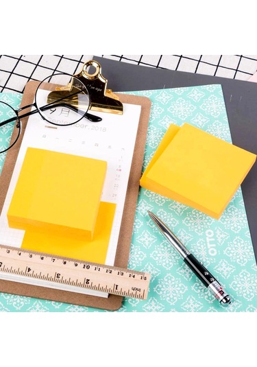 Eagle 75x100 MM Klasik Renk Yapışkanlı Not Kağıdı 100 Yaprak Sarı 657 12 Adet