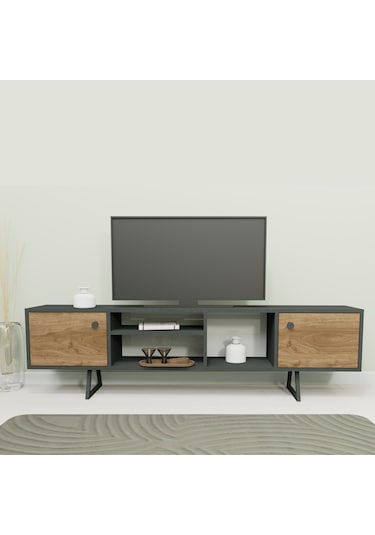 Lagomood Sally Tv Ünitesi Antrasit Ceviz