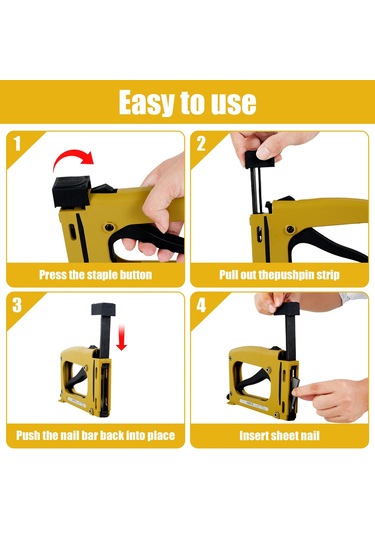 Resim Çerçevesi Tabancası Nailer 1000 Adet Çivi Manuel Esnek