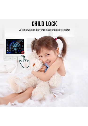 Padalink 3a Su Isıtma Akıllı Termostat, Wifi Uzak Kontrol, 5-60 C Ayarlı, Va Renkli Ekran, Programlama Ve Çocuk Kilidi, 90-240v, Enerji Tasarruflu