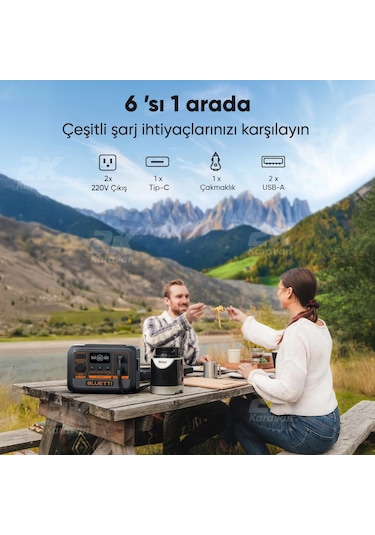 Bluetti Ac2p 230.4wh Kapasiteli Taşınabilir Güç Kaynağı