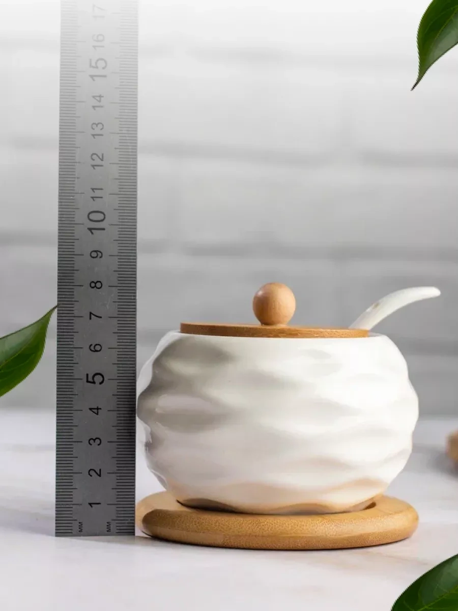 Home Rabbit Kapaklı Ve Kaşıklı Şekerlik 116783489 Beyaz