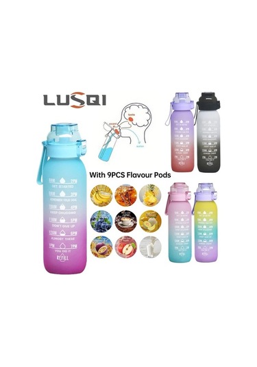 Maoyaya Lezzet Su 1000ml Pipetli Şişe 9 Adet Bakla İle, 1 Adet Sızma Şişe