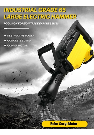 Stilmax TRQ19 4500 W 58 Joule Pro Kırıcı + Yassı Sivri Uç