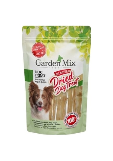 Garden Mix Kurutulmuş Kuzu Kelle Derisi Köpek Ödül Maması 100 G