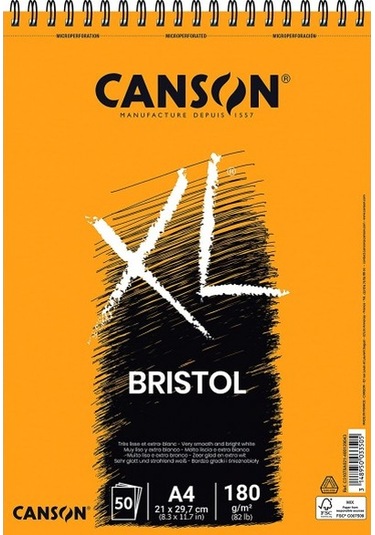 Canson Xl Brıstol 180Gr A4 Defter