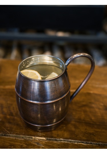 Bakır Bardak Fıçı Model Oksitli Renk