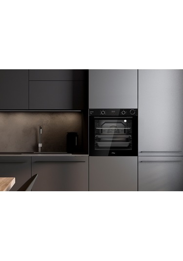 Tommatech TAF6004BSP 80 LT Ankastre Elektrikli Fırın Siyah