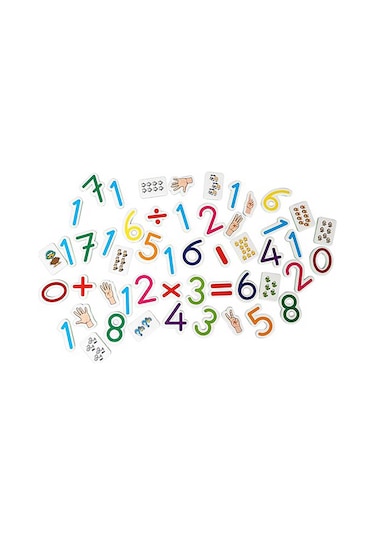Dıy Toy Manyetik Harfler ve Sayılar 2 Li Set Eğitici Magnet Set