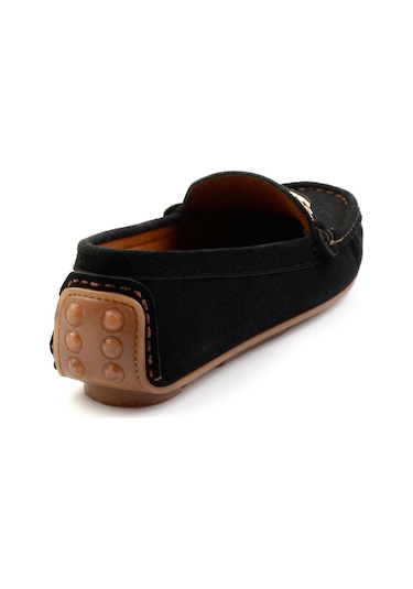 Bambi Siyah Kadın Loafer Ayakkabı K01309100502 Siyah