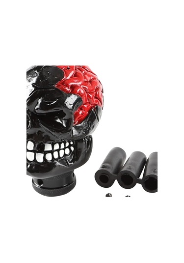 Suntek Manuel Kafatası Vites Değiştirme Topuzu Siyah