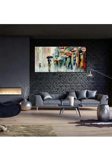 Yağmur Yağlı Tablo Kanvas Tablo