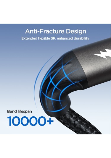 Joyroom Sa25-ac3 3a Usb'den Usb-c/type-c'ye Hızlı Şarj Veri Kablosu, Uzunluk:1,2 M