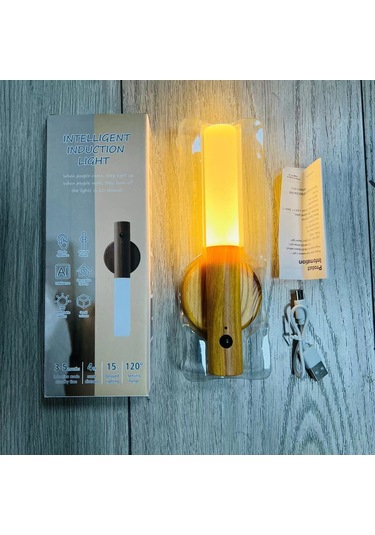 Youtek Beyaz Akçaağaçlı Akıllı Gündem Lambası - 4m 120 Entegre Sensör, 2700k-3000k Islak Beyaz Işık, 800mah Pil, Manyetik Montaj Diğer