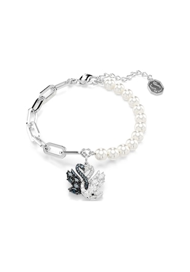 5705720 Swarovski Bilezik Swan:bracelet Whıte/rhs M Metalik