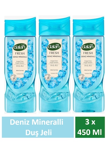 Dalan Duş Jeli Fresh Deniz Minerali 450 Ml X 3 Adet