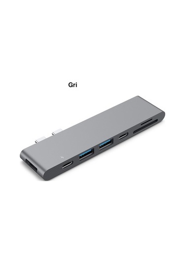 Ucouso Usb-C Hub Hdmı 4K Usb 3.0X2 Şarj Sd Msd Thunderbolt 3