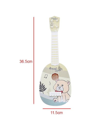 Suntek 4 Telli Çocuk Ukulele Oyuncak Acemi Ayı Için İlgiyi