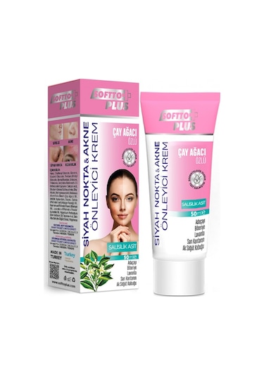 Softto Plus Siyah Nokta ve Akne Önleyici Krem 50 ML